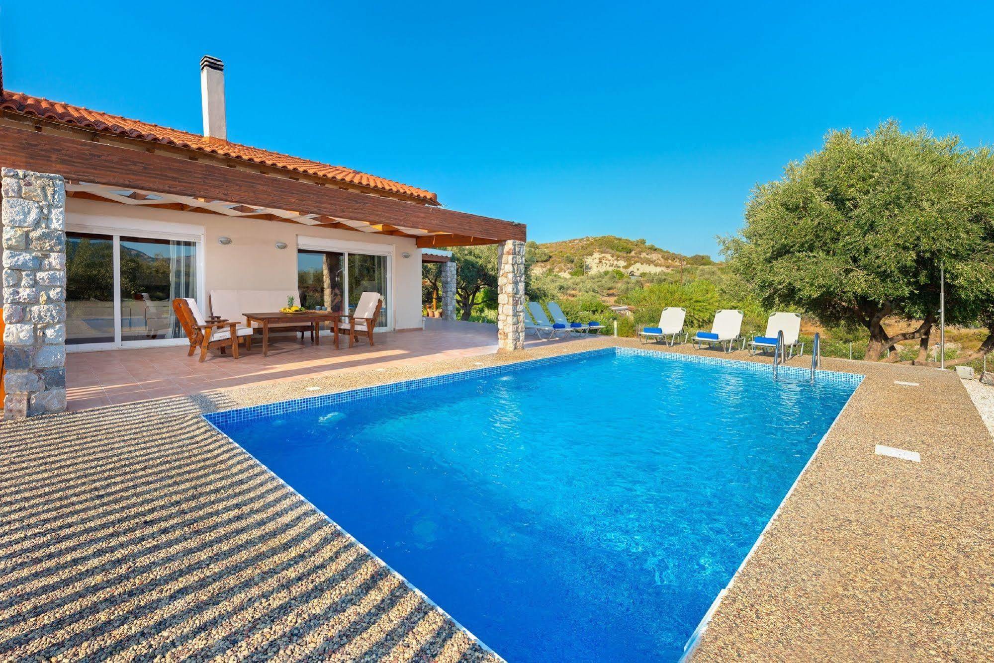 Olive Private Villa Swimming Pool 5 Bdr Kolymbia Rhodes 外观 照片