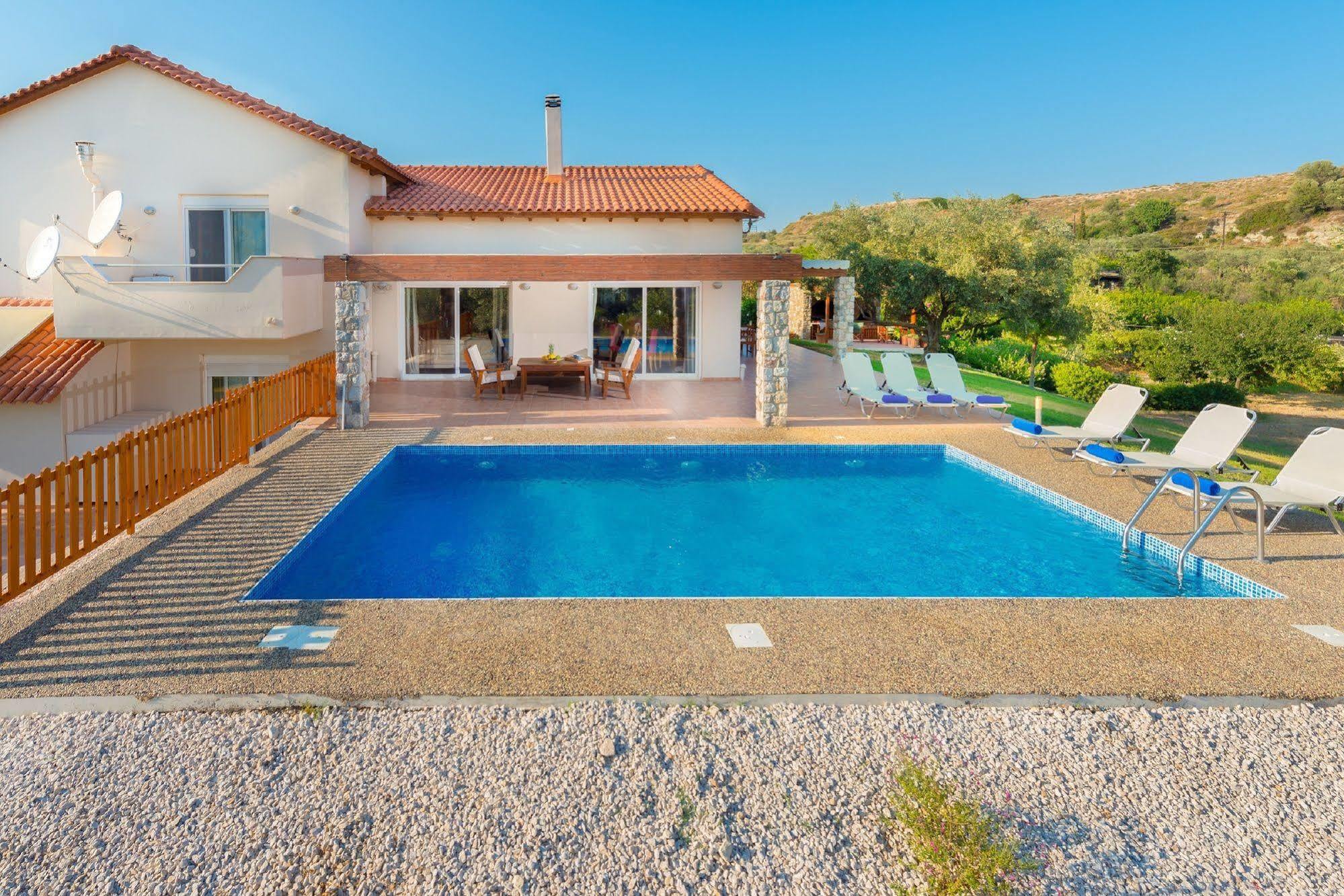 Olive Private Villa Swimming Pool 5 Bdr Kolymbia Rhodes 外观 照片